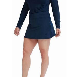 BREXRAE Women’s Size S Navy Blue High Waisted Performance Golf Skirt Skort